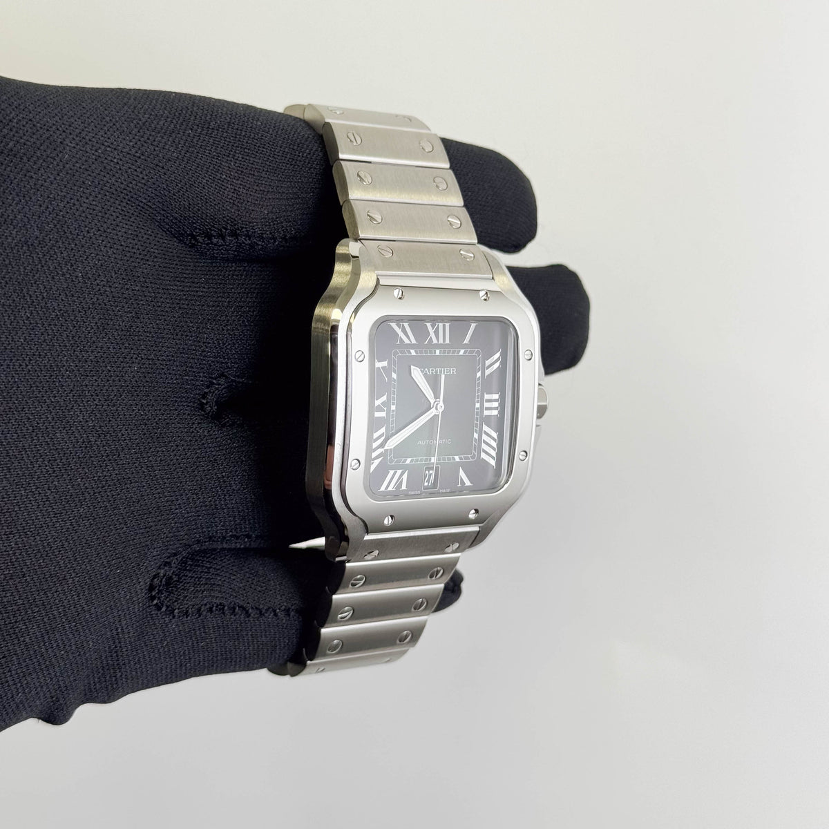 Cartier Santos 39mm Green Dial Watch Ref# WSSA0062 - Happy Jewelers Fine Jewelry Lifetime Warranty