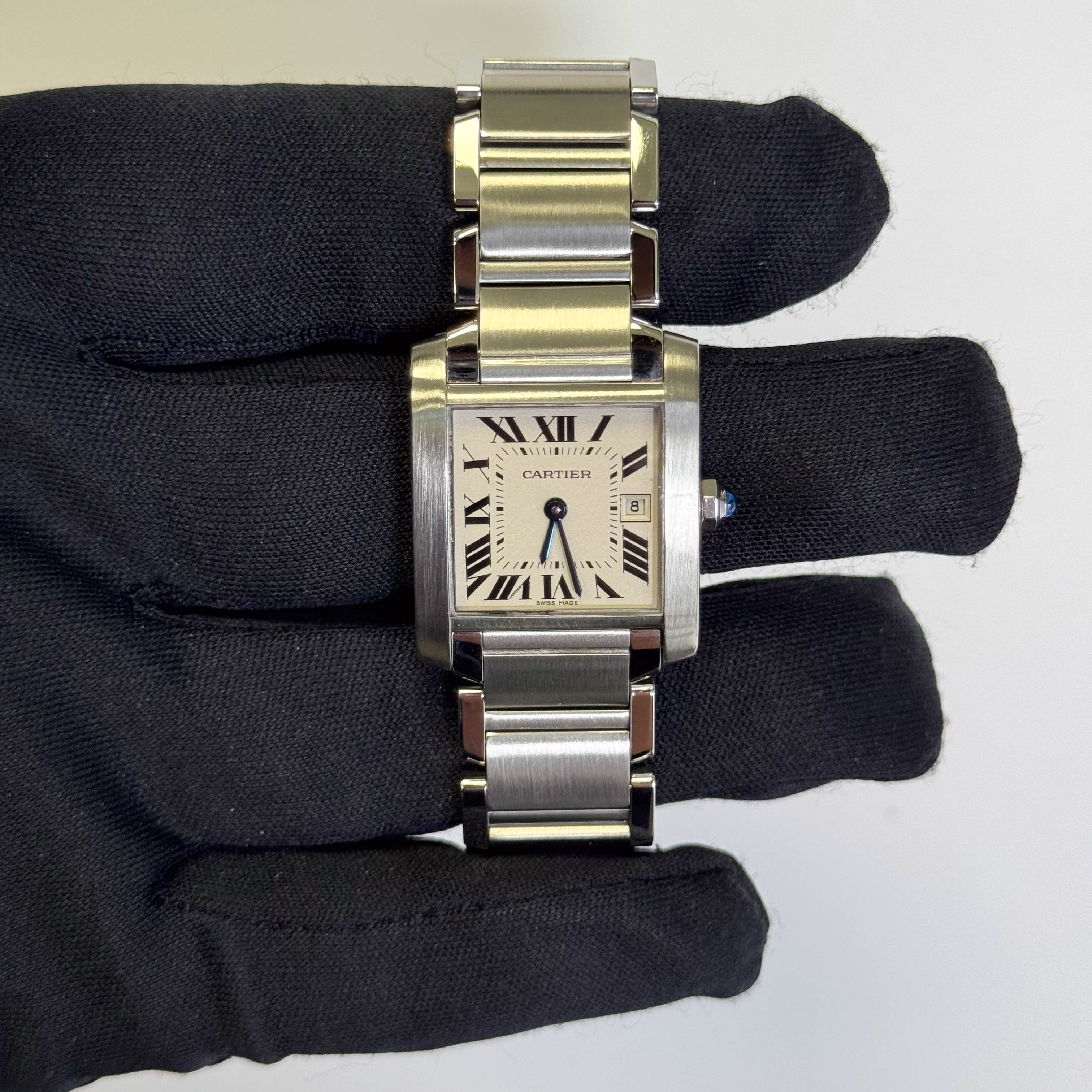 Cartier Tank 25mm White Dial Watch Ref# W51011Q3
