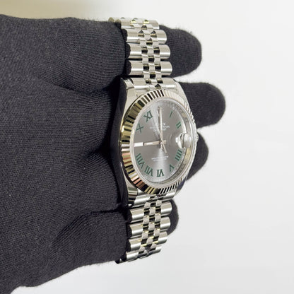 Rolex Datejust 41mm Wimbledon Dial Watch Ref# 126334