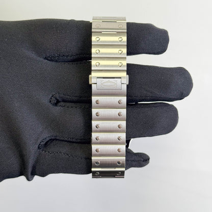 Cartier Santos Stainless Steel 40mm Blue Dial Watch Ref# WSSA0071
