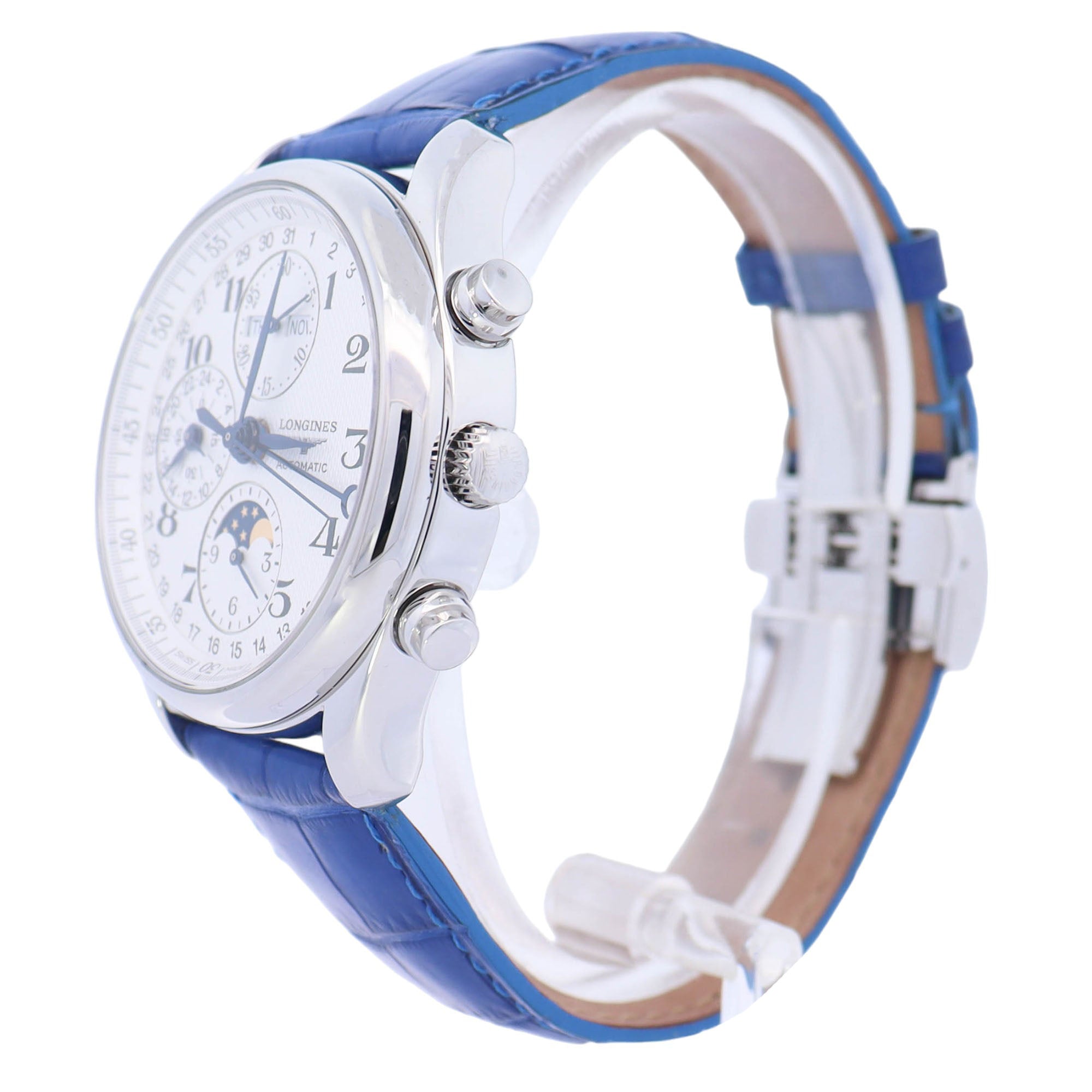 Longines Master Collection 40mm Stainless Steel White Dial Watch Reference# L2.673.4 - Happy Jewelers Fine Jewelry Lifetime Warranty