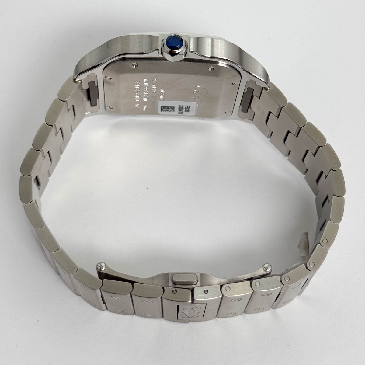 Cartier Santos Stainless Steel 40mm Blue Dial Watch Ref# WSSA0071