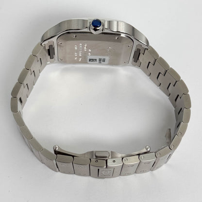 Cartier Santos Stainless Steel 40mm Blue Dial Watch Ref# WSSA0071