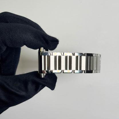 Cartier Tank Française Stainless Steel 28mm White Dial Watch Ref# W51002Q3 - Happy Jewelers Fine Jewelry Lifetime Warranty