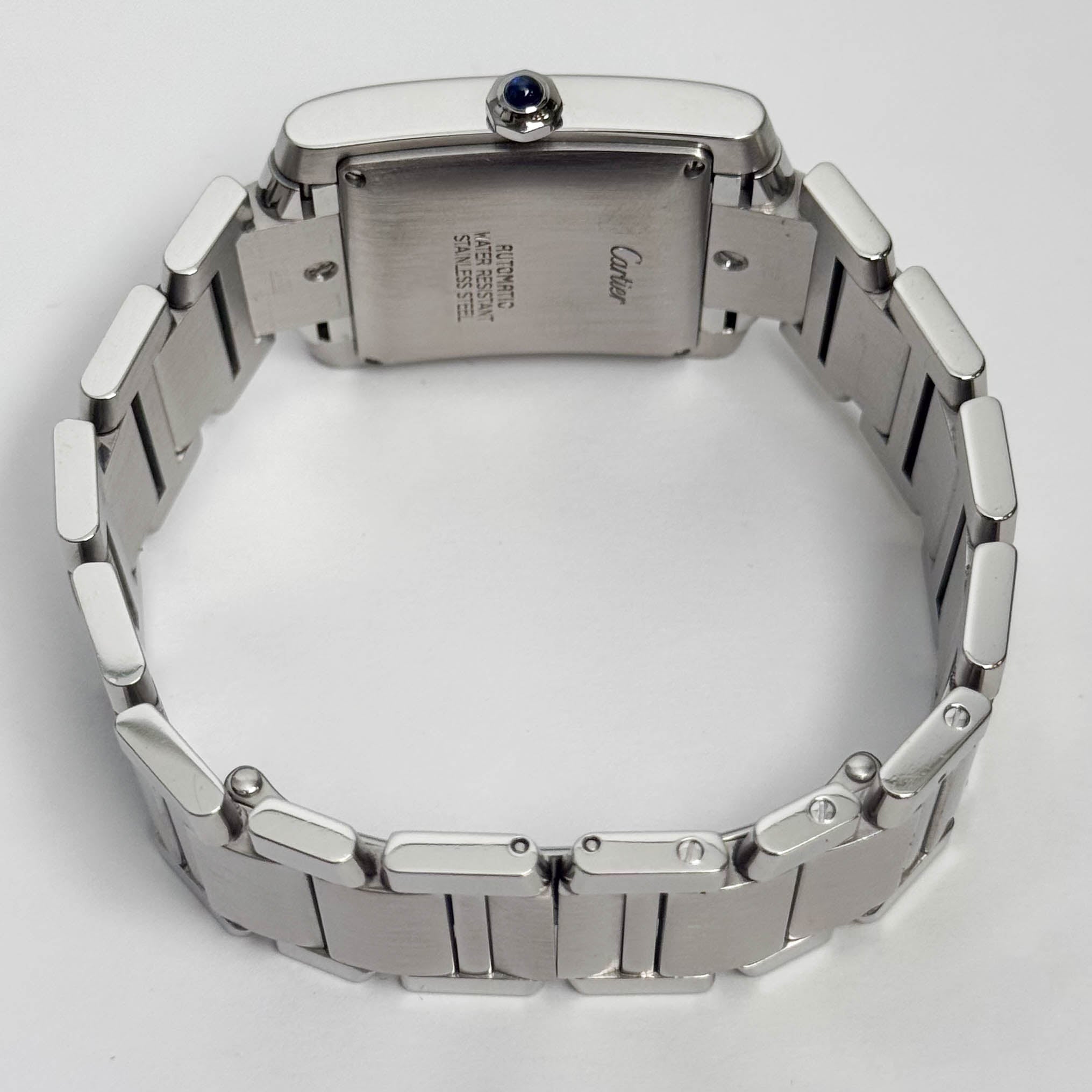 Cartier Tank Française Stainless Steel 28mm White Dial Watch Ref# W51002Q3 - Happy Jewelers Fine Jewelry Lifetime Warranty