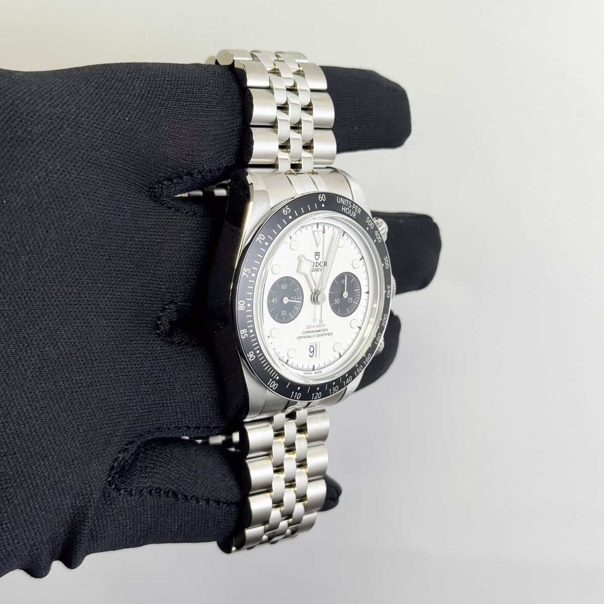Tudor Black Bay Chrono 41mm White Dial Watch Ref# 79360N - Happy Jewelers Fine Jewelry Lifetime Warranty