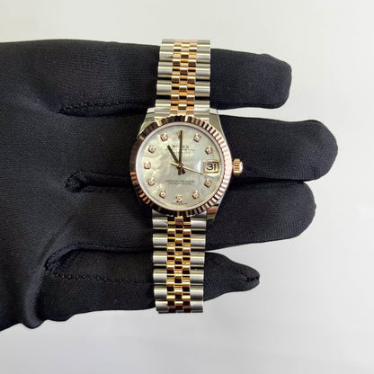Rolex Datejust 41mm MOP Diamond Dial Watch Ref# 278271