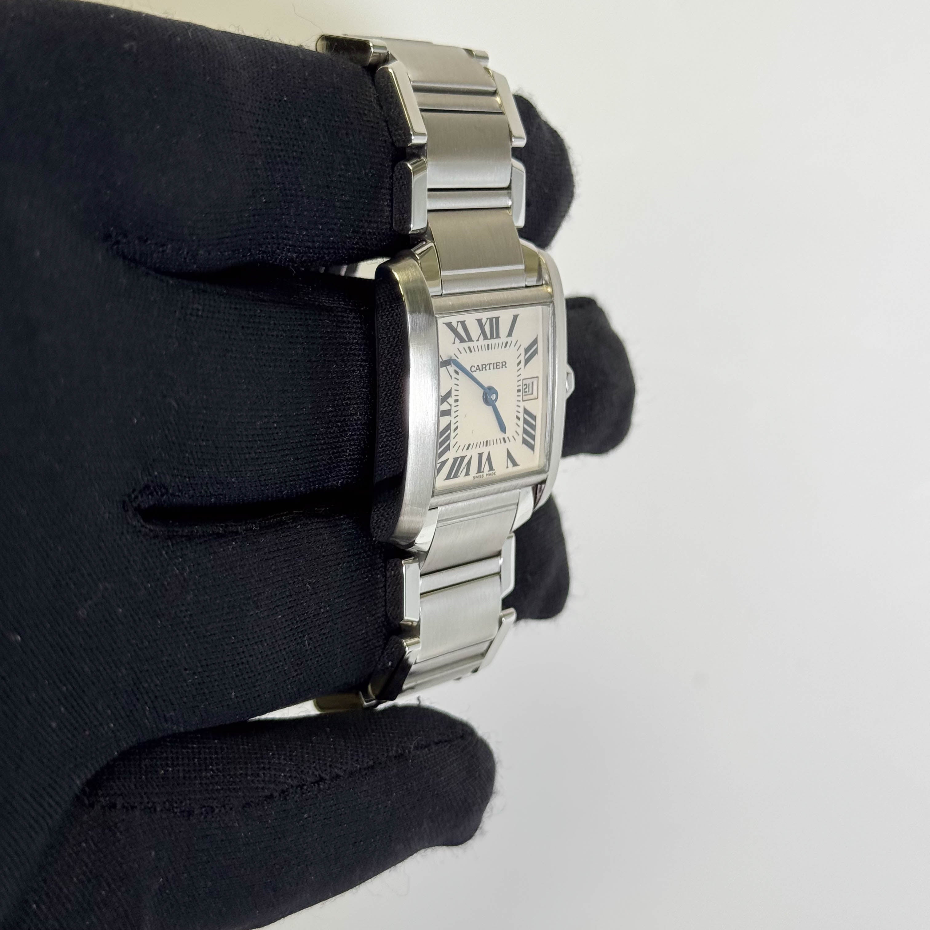 Cartier Tank 25mm White Dial Watch Ref# W51011Q3