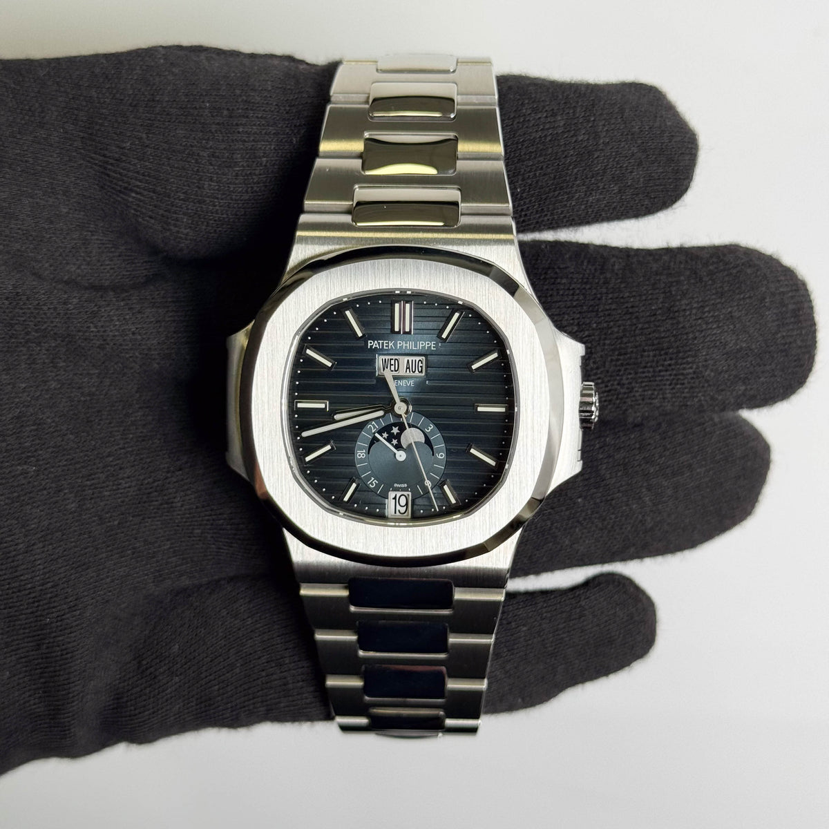 Patek Philippe Nautilus 40.5mm Blue Dial Watch Ref # 5726/1A-014
