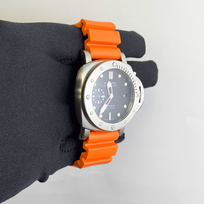 Panerai Luminor 42mm Black Dial Watch Ref# PAM00973
