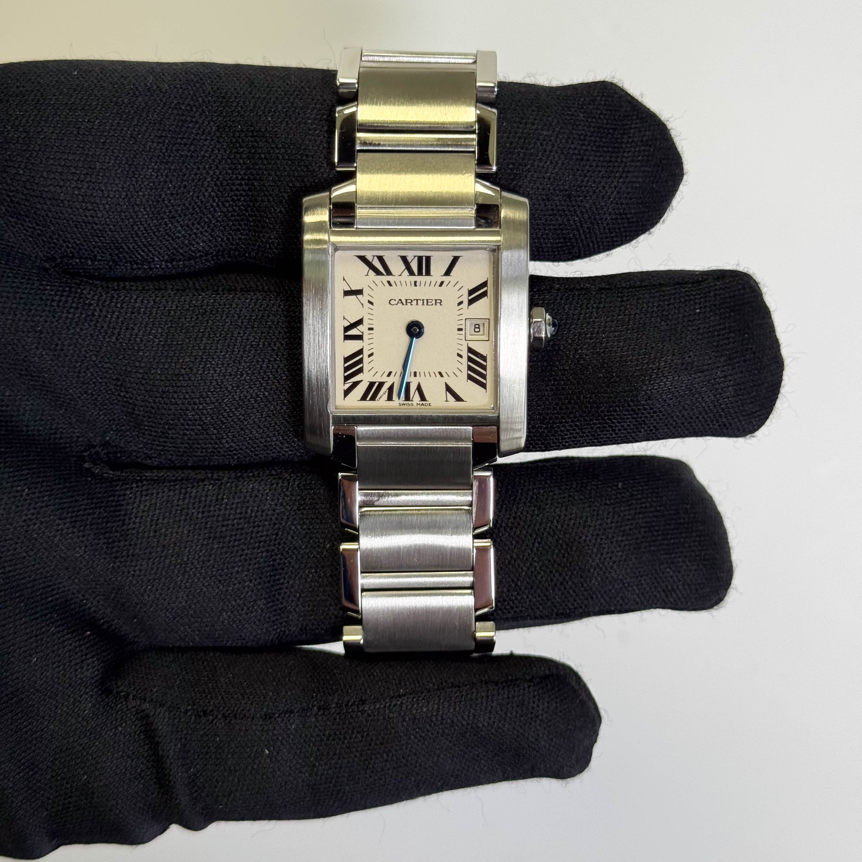 Cartier Tank 25mm White Dial Watch Ref# W51011Q3