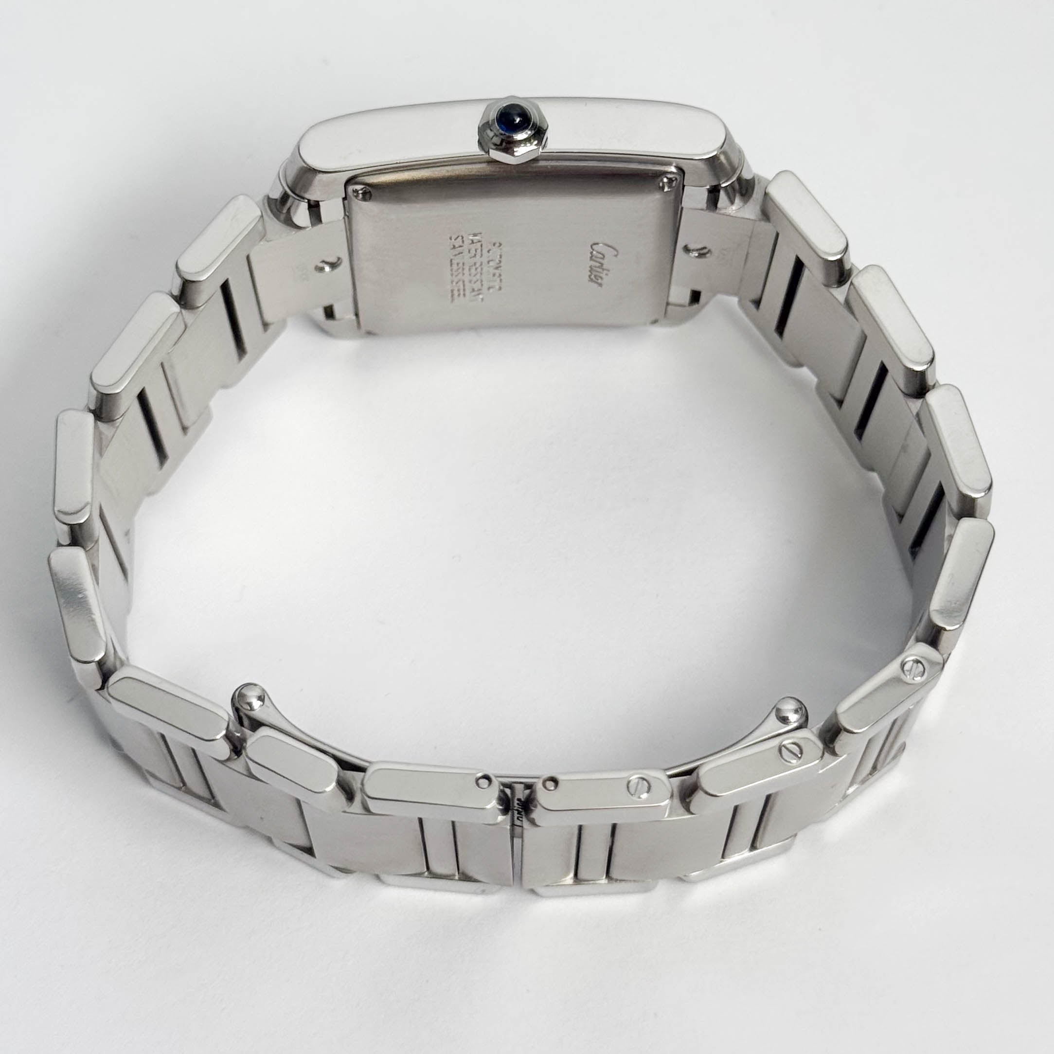 Cartier Tank Française Stainless Steel 28mm White Dial Watch Ref# W51002Q3 - Happy Jewelers Fine Jewelry Lifetime Warranty