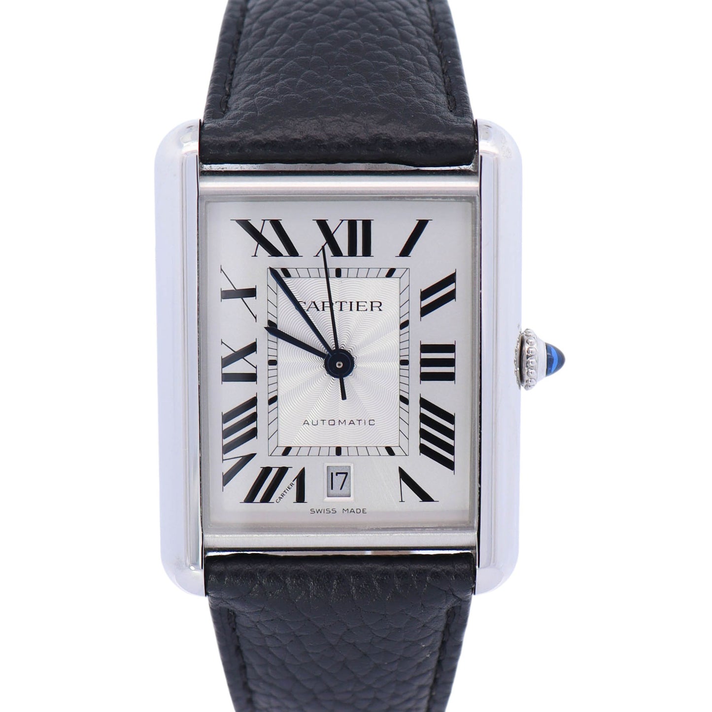 Cartier Tank Must 31mmx41mm  Stainless Steel White Roman Dial Watch Reference# WSTA0040 - Happy Jewelers Fine Jewelry Lifetime Warranty