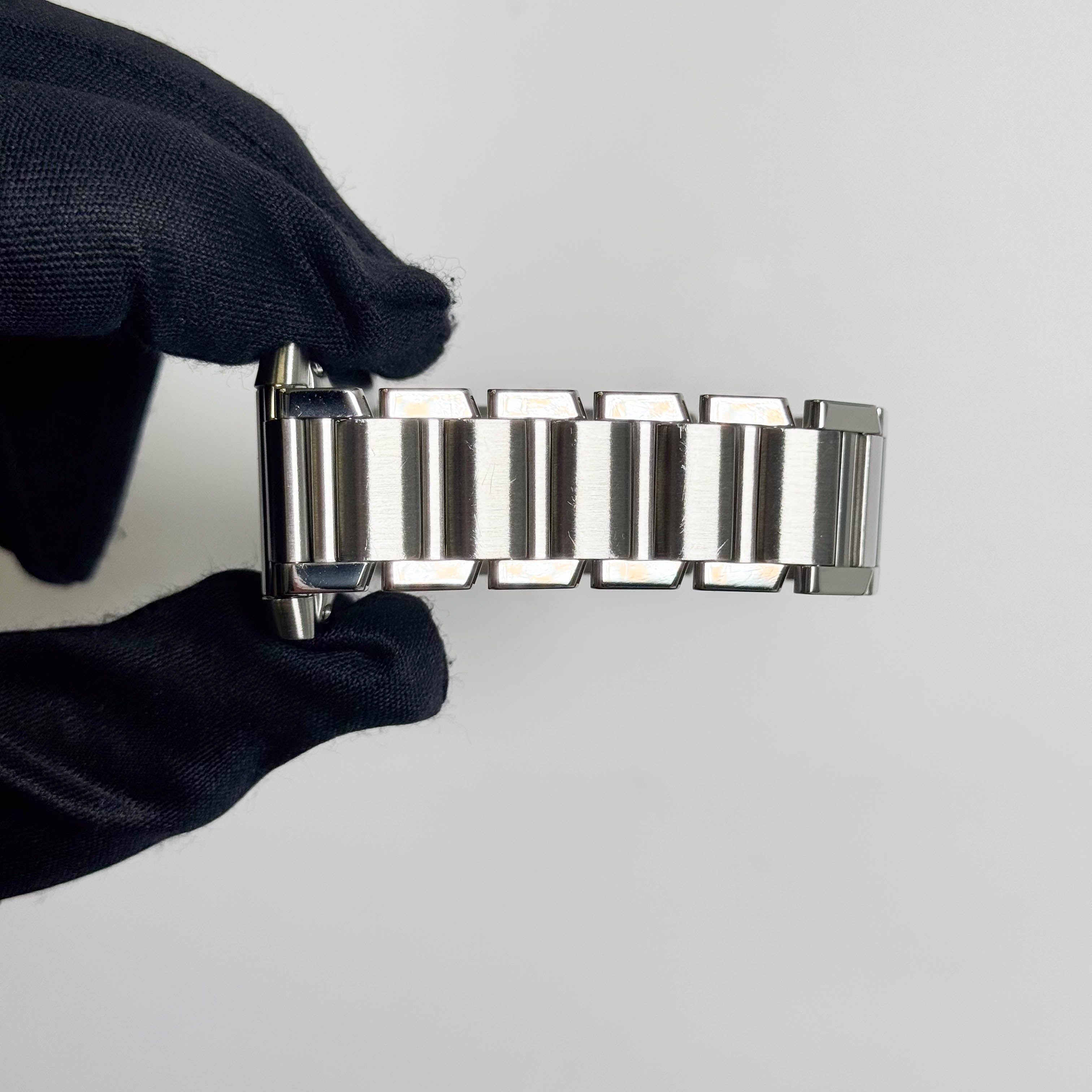 Cartier Tank Française Stainless Steel 28mm White Dial Watch Ref# W51002Q3 - Happy Jewelers Fine Jewelry Lifetime Warranty