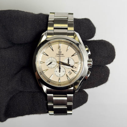 Omega Seamaster Aqua Terra 44mm Ivory Dial Watch Ref: 231.10.44.50.09.001