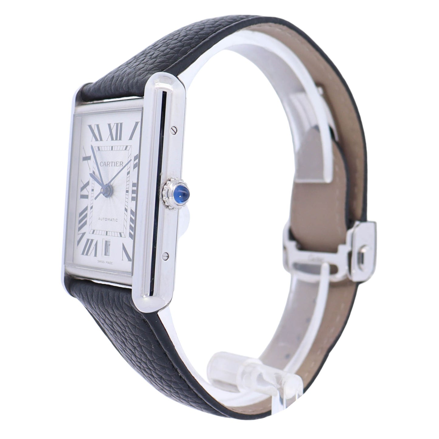 Cartier Tank Must 31mmx41mm  Stainless Steel White Roman Dial Watch Reference# WSTA0040 - Happy Jewelers Fine Jewelry Lifetime Warranty