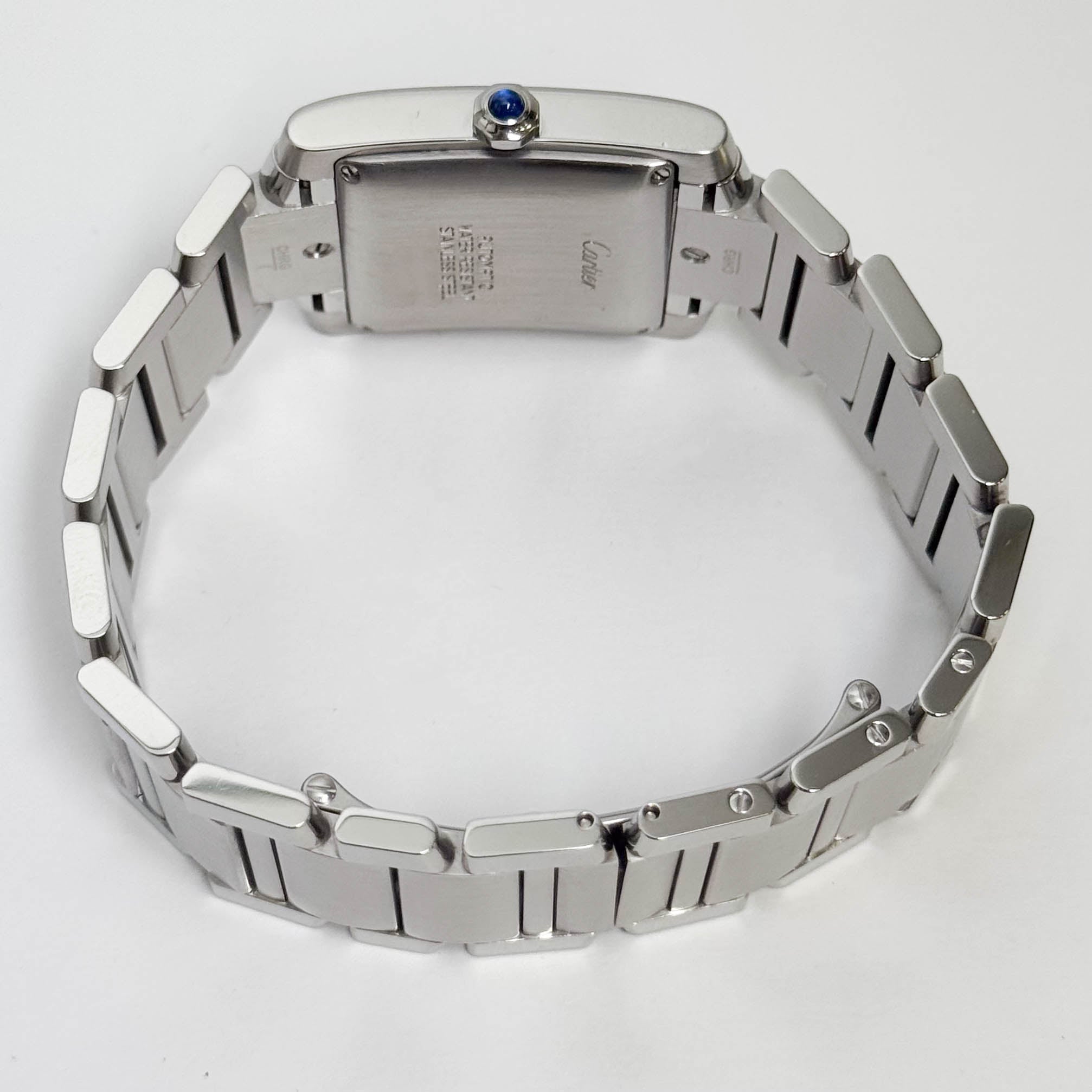Cartier Tank Française Stainless Steel 28mm White Dial Watch Ref# W51002Q3 - Happy Jewelers Fine Jewelry Lifetime Warranty