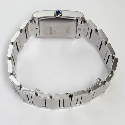Cartier Tank Française Stainless Steel 28mm White Dial Watch Ref# W51002Q3 - Happy Jewelers Fine Jewelry Lifetime Warranty