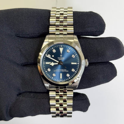 Tudor Black Bay One 36mm Blue Diamond Dial Watch Ref# 79640 - Happy Jewelers Fine Jewelry Lifetime Warranty