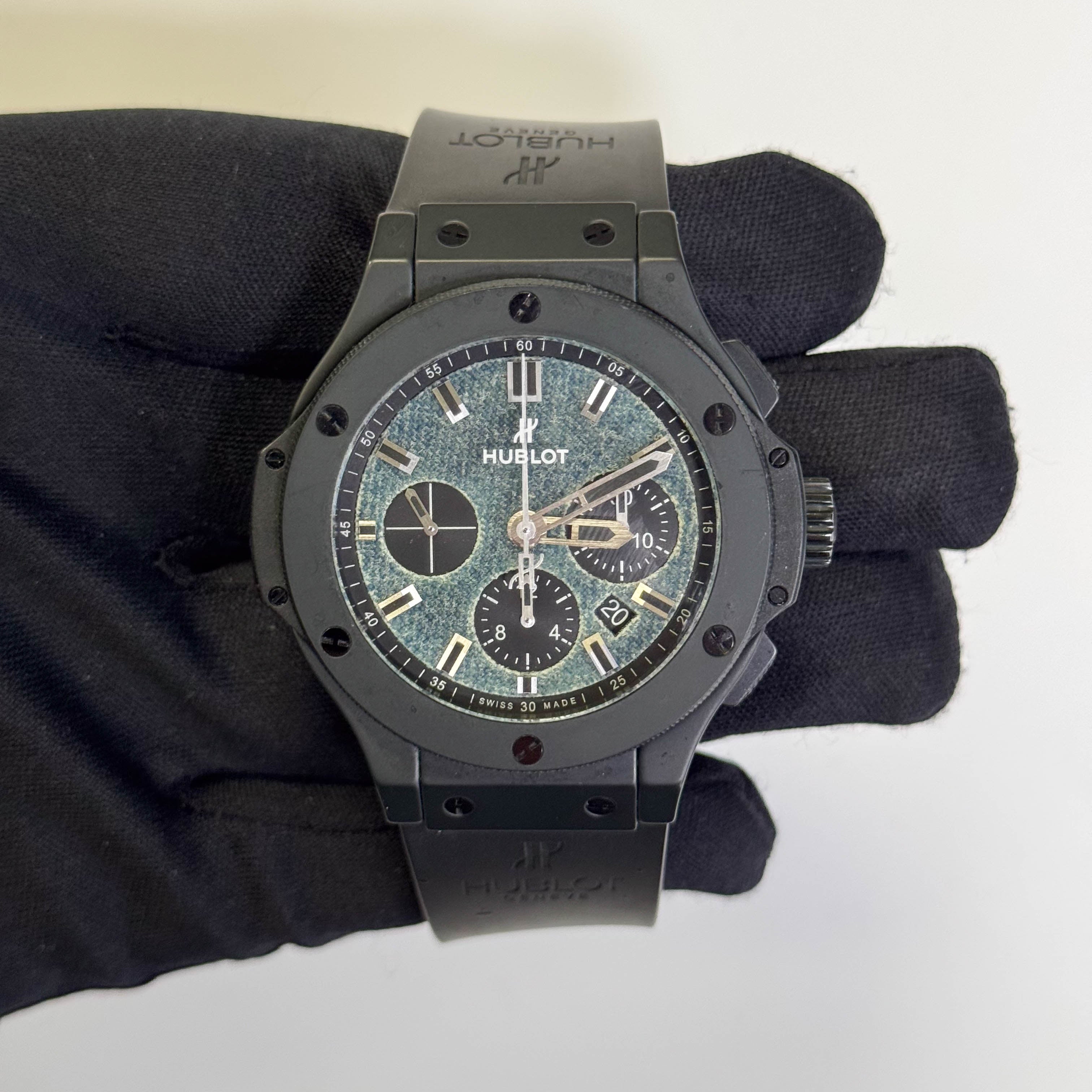 Hublot Big Bang 44mm Blue Jeans Dial Watch Ref# 301.CI.2770.NR.JEANS