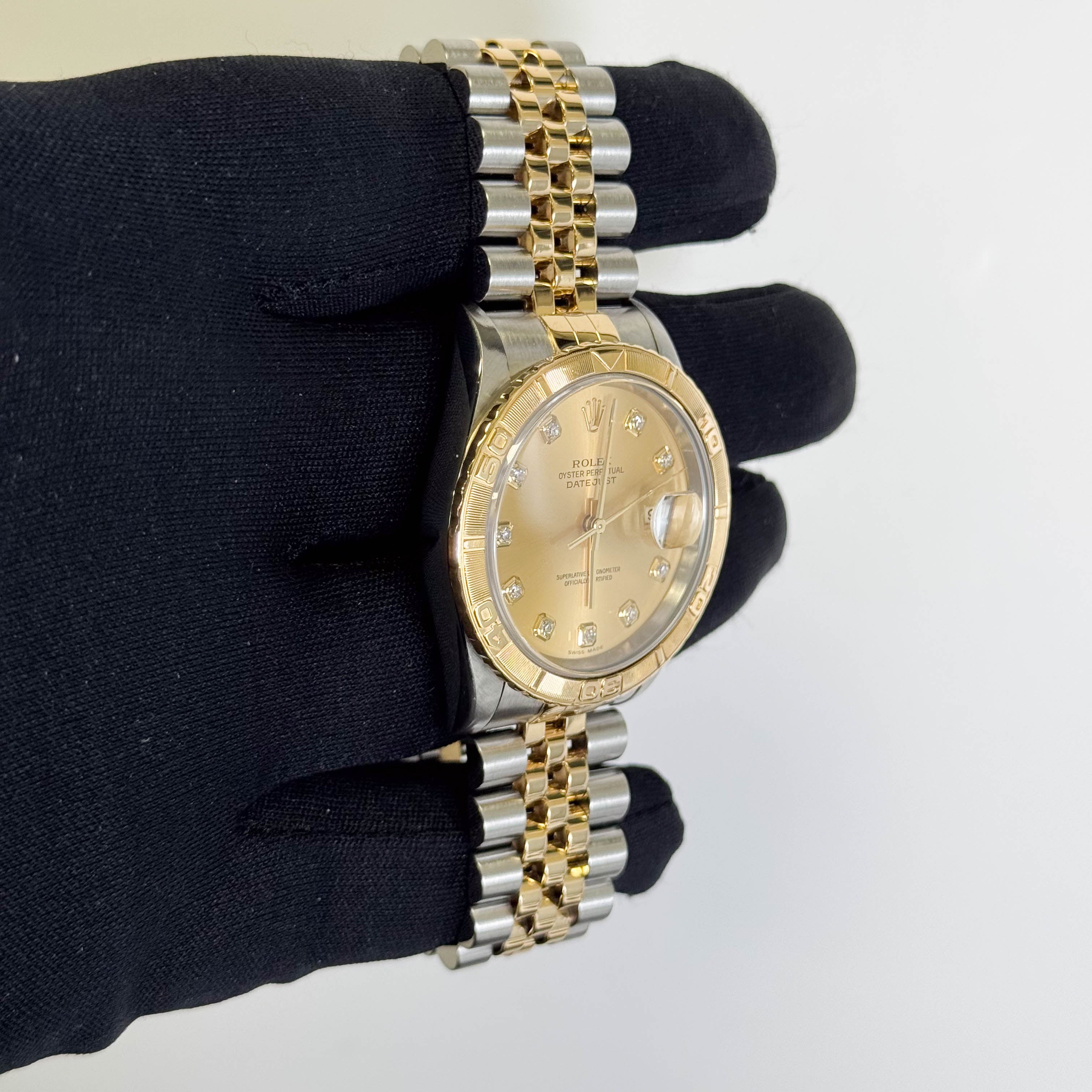 Rolex Datejust 36mm Champagne Dial Watch Ref# 16263 - Happy Jewelers Fine Jewelry Lifetime Warranty