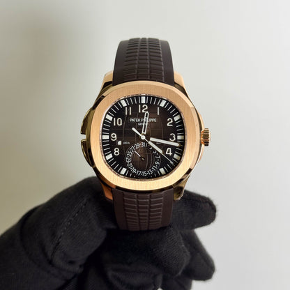 Patek Philippe Aquanaut 40.8mm Brown Dial Watch Ref# 5164R-001