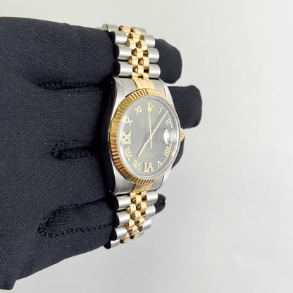 Rolex Datejust 36mm Champagne Dial Watch Ref# 16013