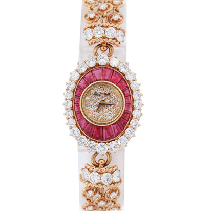 DeLaneau 27mm Pave Dial Watch Ref# L347