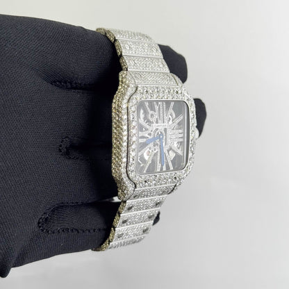 Cartier Santos 40mm Skeleton Dial Watch Ref# WHSA0015