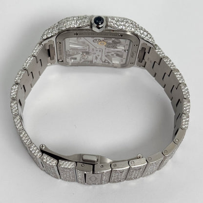 Cartier Santos 40mm Skeleton Dial Watch Ref# WHSA0015