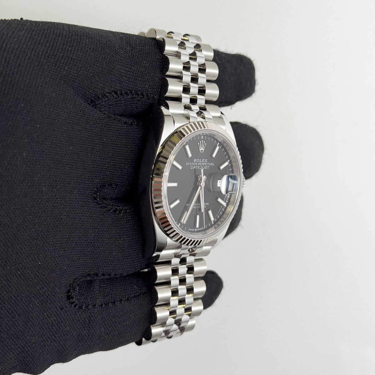 Rolex Datejust 36mm Black Dial Watch Ref# 126234 - Happy Jewelers Fine Jewelry Lifetime Warranty