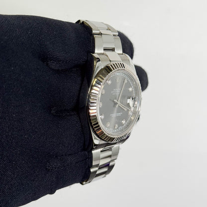 Rolex Datejust 41mm Rhodium Dial Watch Ref# 116334 - Happy Jewelers Fine Jewelry Lifetime Warranty