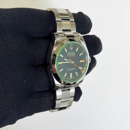 Rolex Milgauss 40mm Black Dial Watch Ref# 116400GV - Happy Jewelers Fine Jewelry Lifetime Warranty