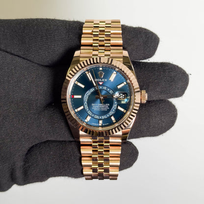 Rolex Sky-Dweller 42mm Blue Dial Watch Ref # 336935