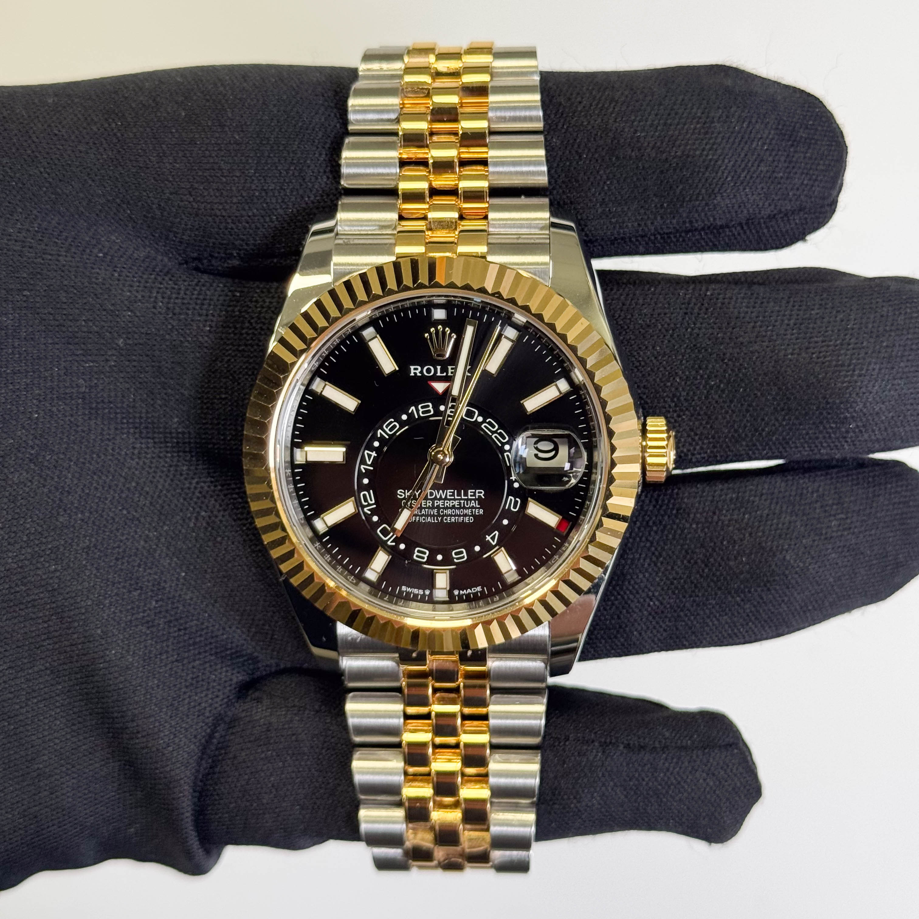 Rolex Sky-Dweller 42mm Black Dial Watch Ref# 336933 - Happy Jewelers Fine Jewelry Lifetime Warranty