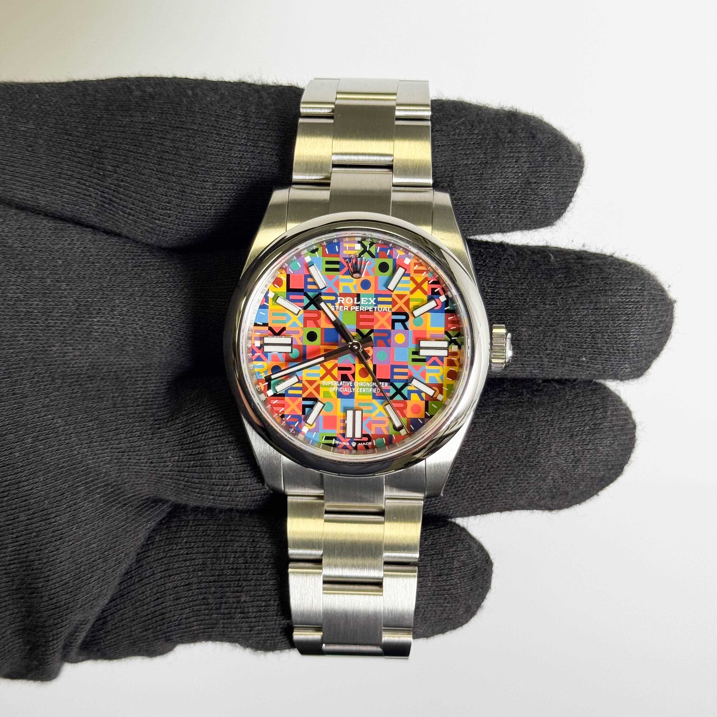 Rolex Oyster Perpetual 41mm 100th Anniversary Dial Watch Ref
