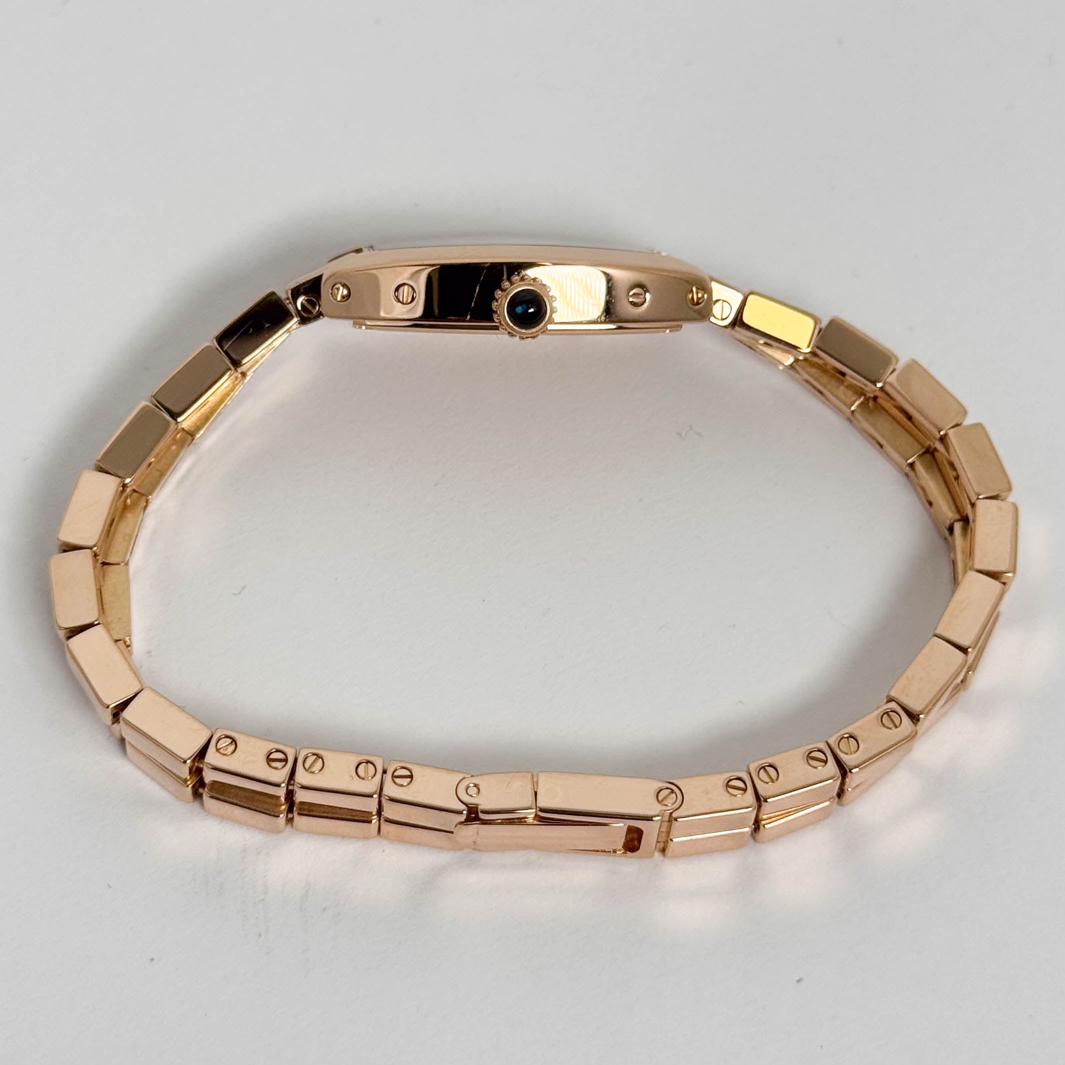 Cartier Mini Tonneau Lanières 16mm White Dial Watch Ref# W15361X3