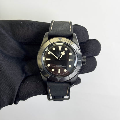 Tudor Black Bay 41mm Black Dial Watch Ref# 79210CNU - Happy Jewelers Fine Jewelry Lifetime Warranty
