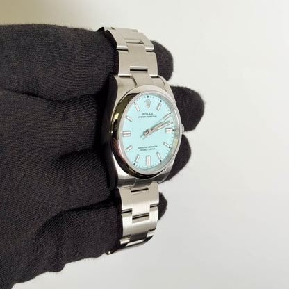 Rolex Oyster Perpetual 36mm Turqoise Dial Watch Ref# 126000