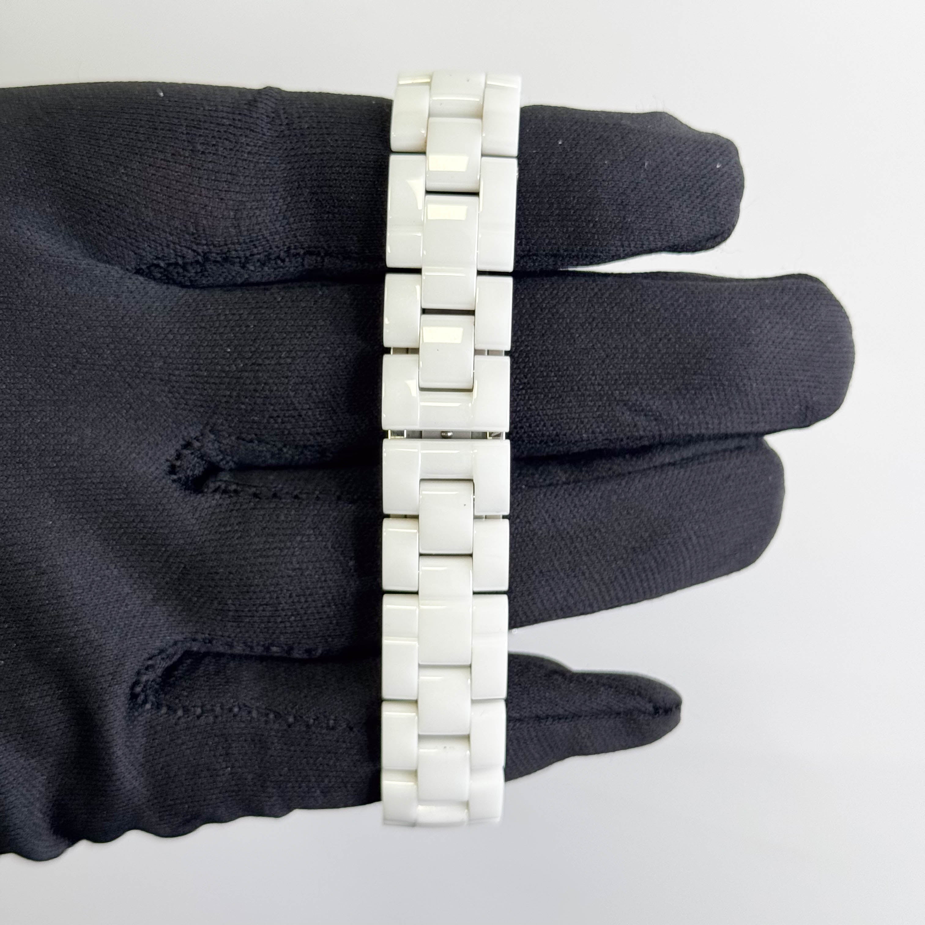 Chanel J12 33mm White Dial Watch Ref# H1628 – Happy Jewelers