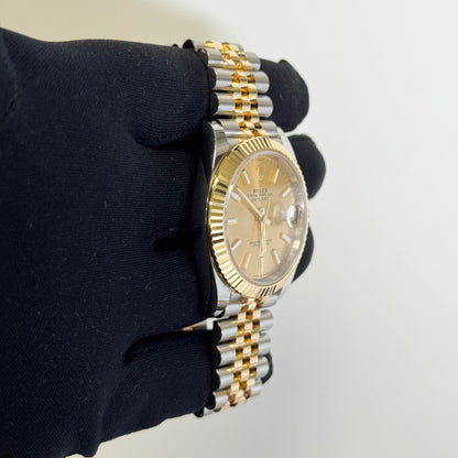 Rolex Datejust 41mm Champagne Dial Watch Ref# 126333 - Happy Jewelers Fine Jewelry Lifetime Warranty