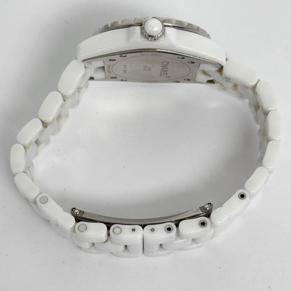 Chanel J12 33mm White Dial Watch Ref# H1628 - Happy Jewelers Fine Jewelry Lifetime Warranty