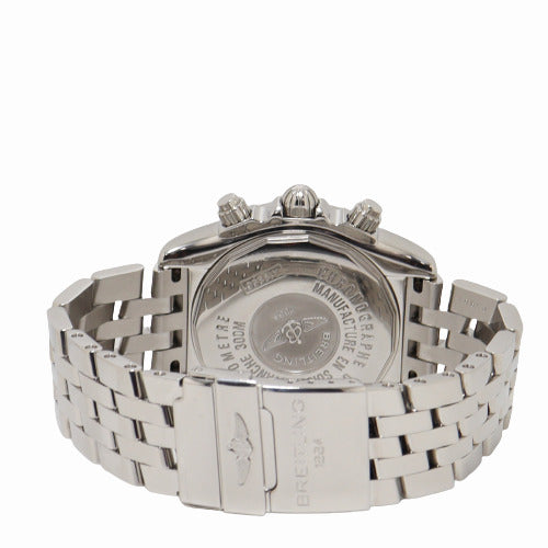 Breitling Mens Chronomat Evolution Stainless Steel 44mm White MOP Dial Watch Reference# A13356 - Happy Jewelers Fine Jewelry Lifetime Warranty