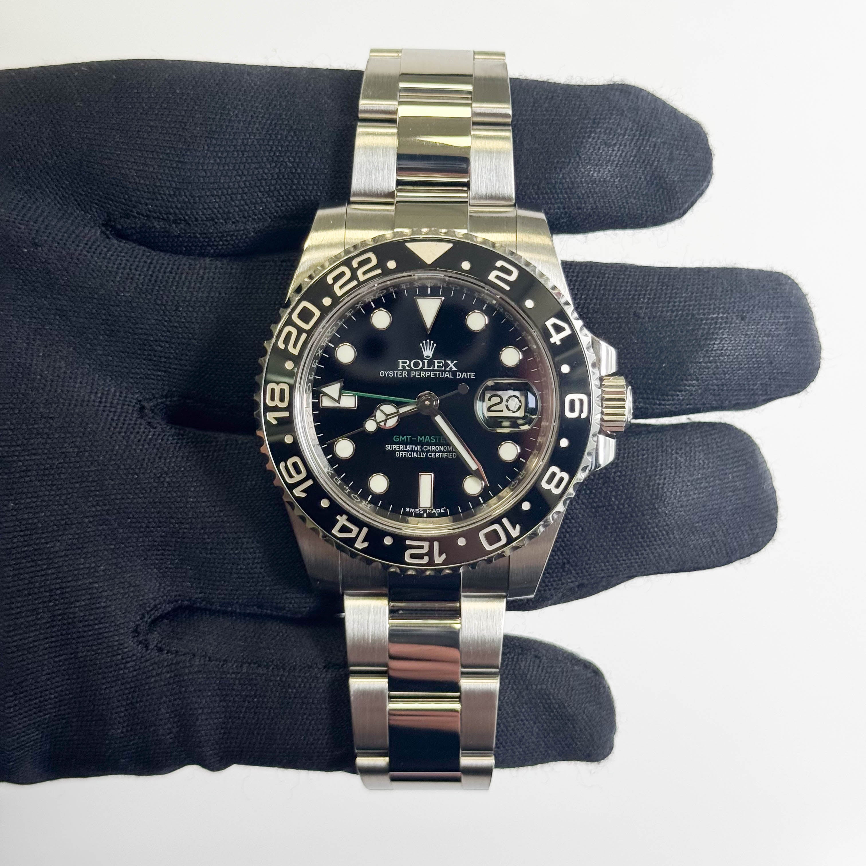Rolex GMT-Master II 40mm Black Dial Watch Ref# 116710LN - Happy Jewelers Fine Jewelry Lifetime Warranty