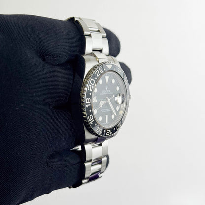 Rolex GMT-Master II 40mm Black Dial Watch Ref# 116710LN - Happy Jewelers Fine Jewelry Lifetime Warranty