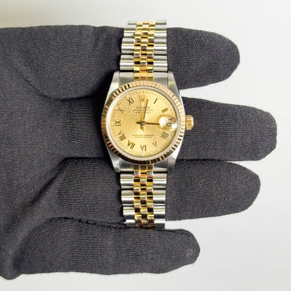 Rolex Datejust 31mm Champagne Dial Watch Ref# 68273