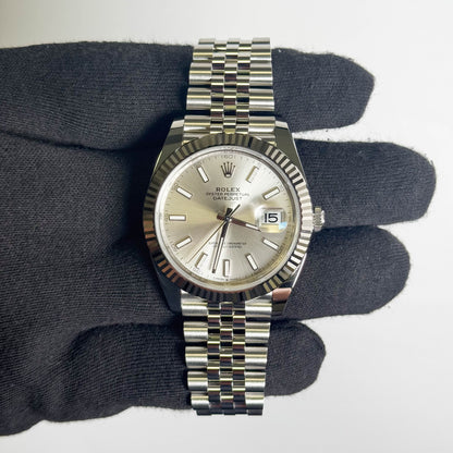Rolex Datejust 41mm Silver Dial Watch Ref# 126334