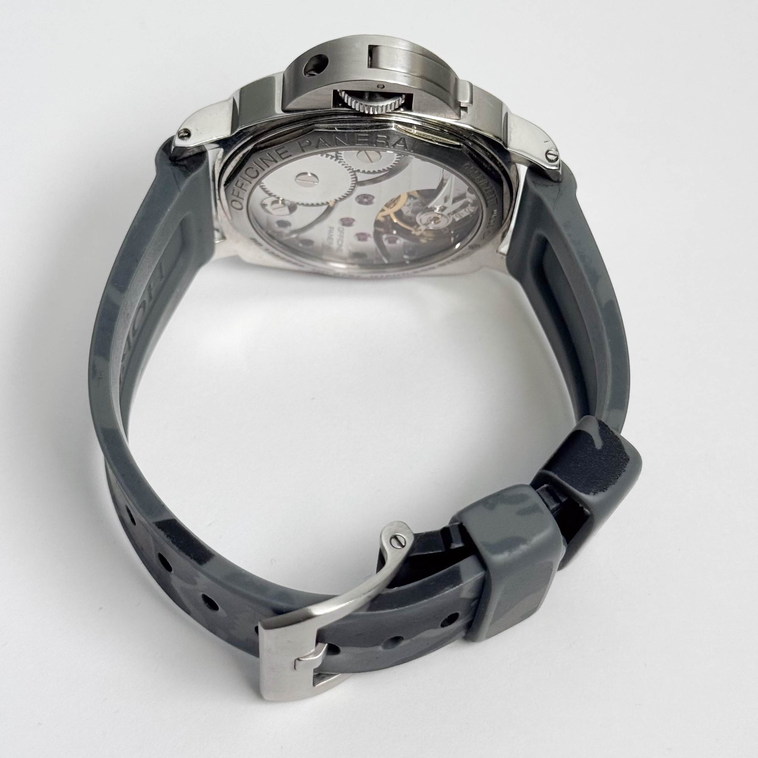 Panerai Luminor 44mm Black Dial Watch Ref# PAM00111 - Happy Jewelers Fine Jewelry Lifetime Warranty