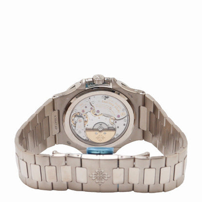 Patek Philippe Mens Nautilus White Gold 40mm Blue Sunburst Dial Watch Reference# 5740/1G - Happy Jewelers Fine Jewelry Lifetime Warranty