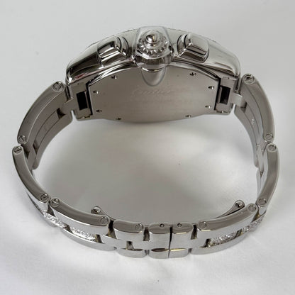 Cartier Roadster 48mm Silver Chronograph Dial Watch Ref# W62019X6 - Happy Jewelers Fine Jewelry Lifetime Warranty